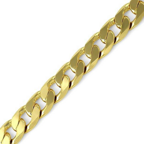 12MM Gold Plated Cuban Bracelet