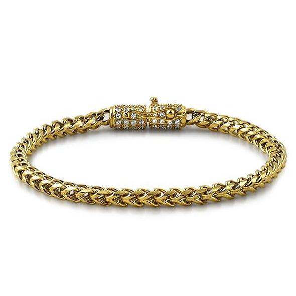 Gold Rope Clasp Bracelet