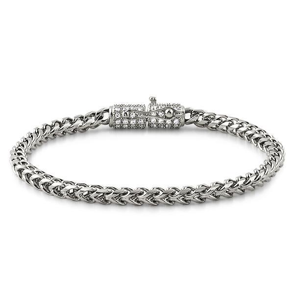 Silver Rope Clasp Bracelet