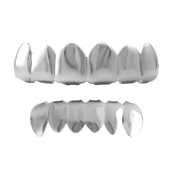 Top & Bottom Silverstone Grillz Set