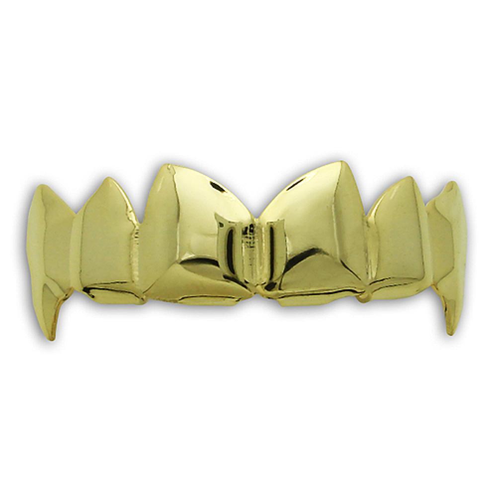 Top Row Fangs in Gold